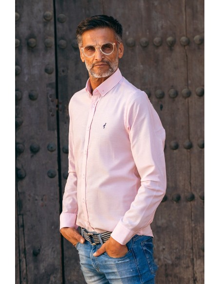 Camisa rosa para hombre | Romero – La Grulla