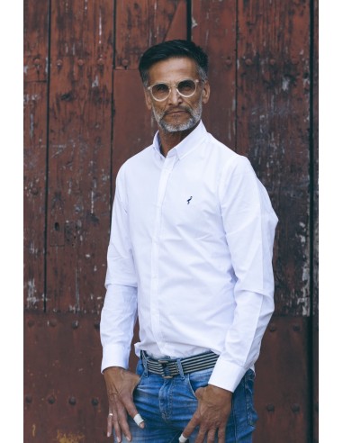 Camisa blanca para hombre | Pureza – La Grulla
