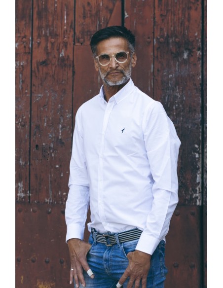 Camisa blanca para hombre | Pureza – La Grulla