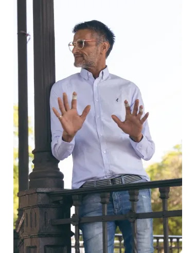 Camisa celeste para hombre | Cielo de Feria – La Grulla