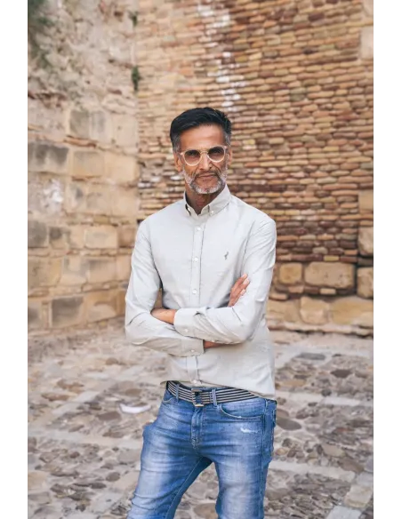 Camisa tostada para hombre | Amanecer Real – La Grulla