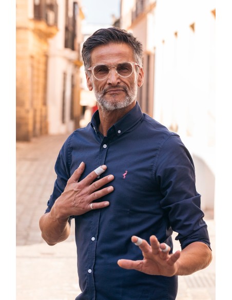 camisa azul marino hombre Mar de Plata La Grulla